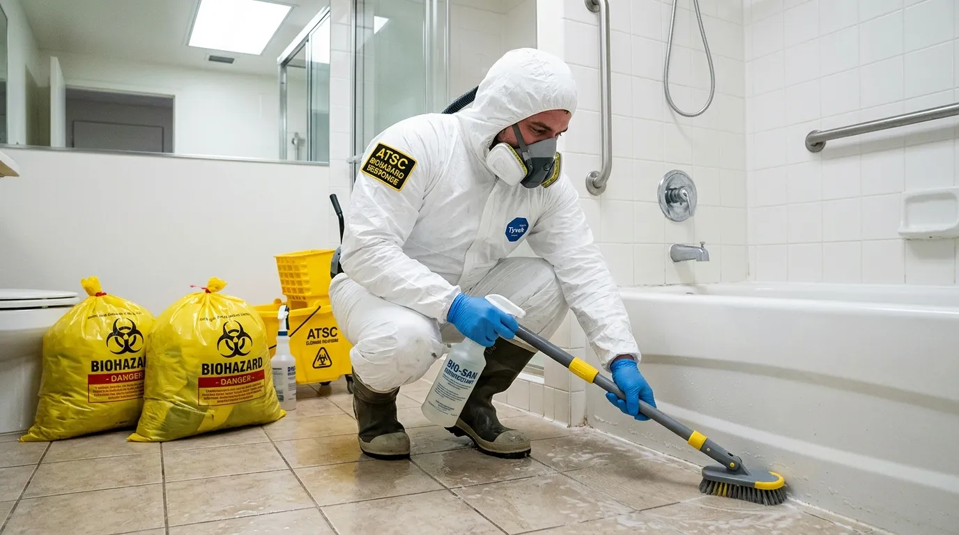 Decontamination equipment deployed for Blood Cleanup in Holmesburg